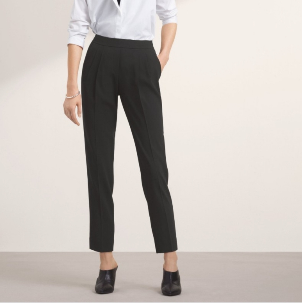 Aritzia Babaton Cohen Pant, pleat front cropped pant -sz:4